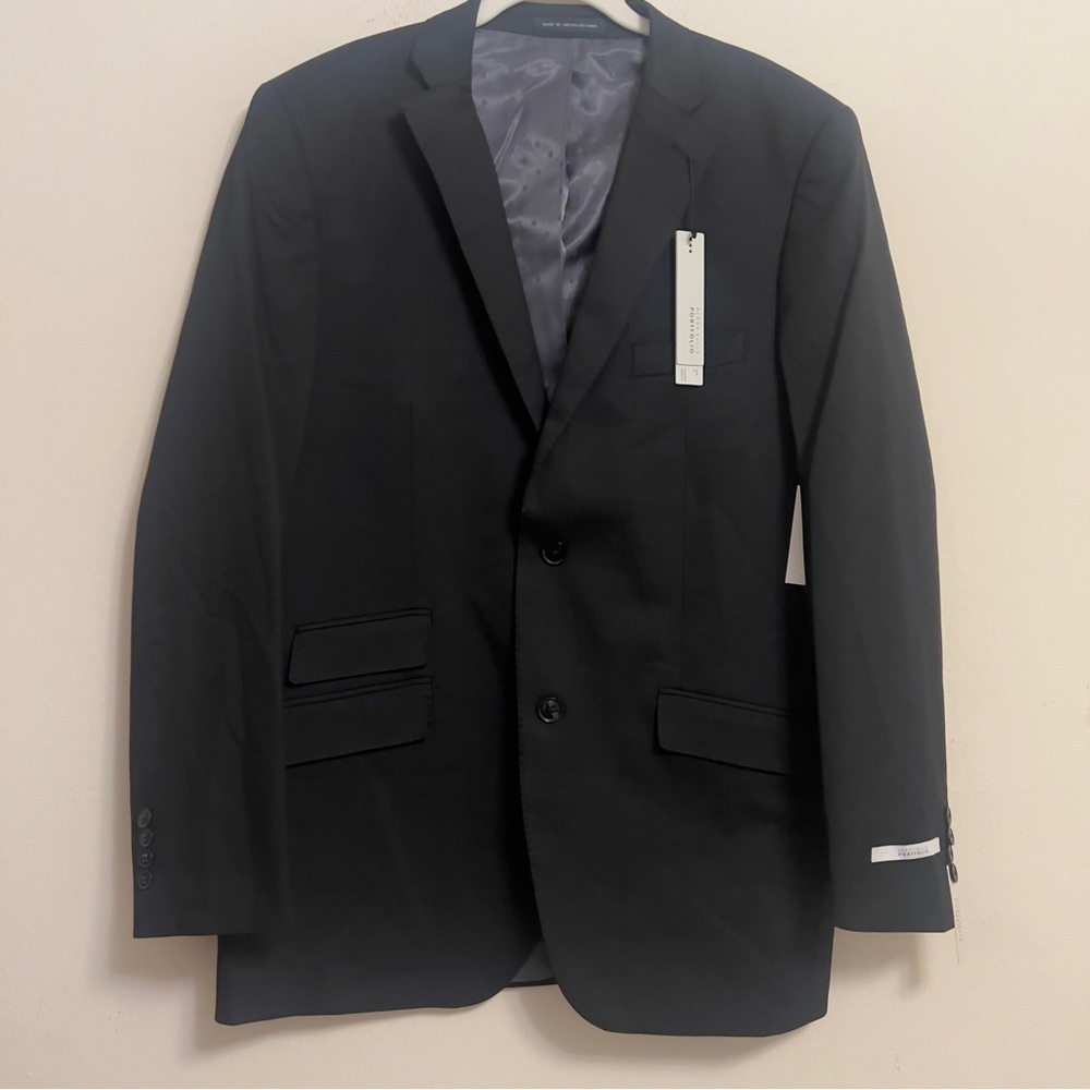Perry Ellis Portfolio Men’s Slim Fit 2-Button Blazer – Size 42 Long – New $260